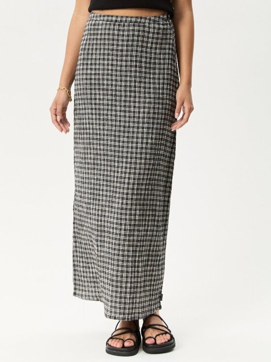 Afends Dresses & Skirts - Afends Lita Seersucker Maxi Skirt - Asta Steel Check - Size Small